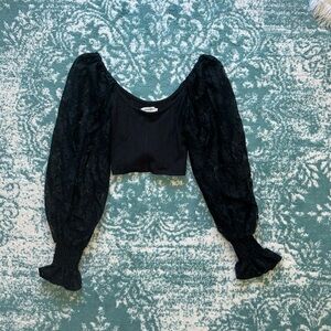Urban Outfitters Black Lace Top